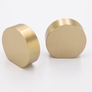 Modern Round Brass Drawer Pull Kitchen Cabinet Knob - Cabinet Knob